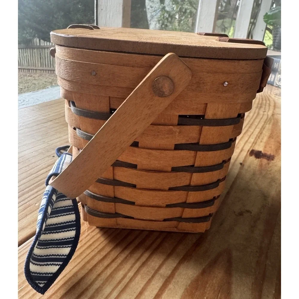 Vintage Longaberger Basket‎ w/ Lid 1994 Forever Yours Sweetheart Hostess + Tags